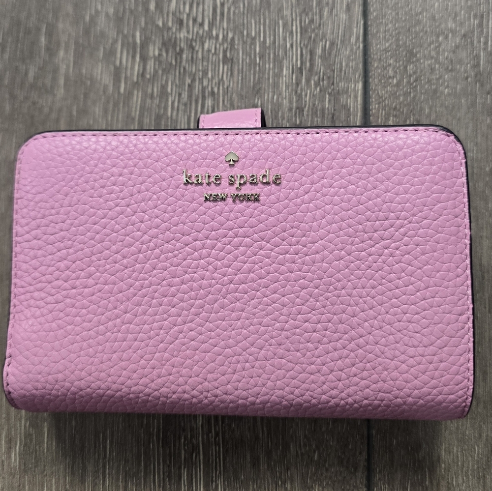 Kate Spade Lena Medium Bifold Pebbled Leather Wallet - Picture 8 of 8